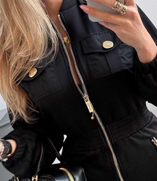 Kombinezon czarny półsportowy Negativ M