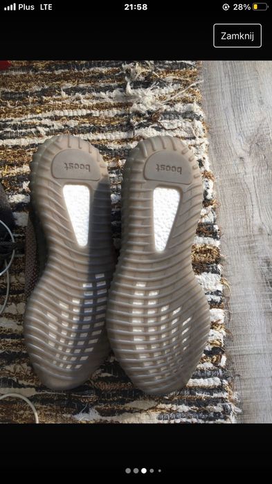 Szare Yeezy Boost 350