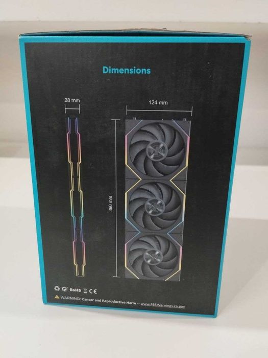 Lian Li UNI FAN SL Wireless LCD 120 Reverse Blade 12 cm Czarny 3 szt.