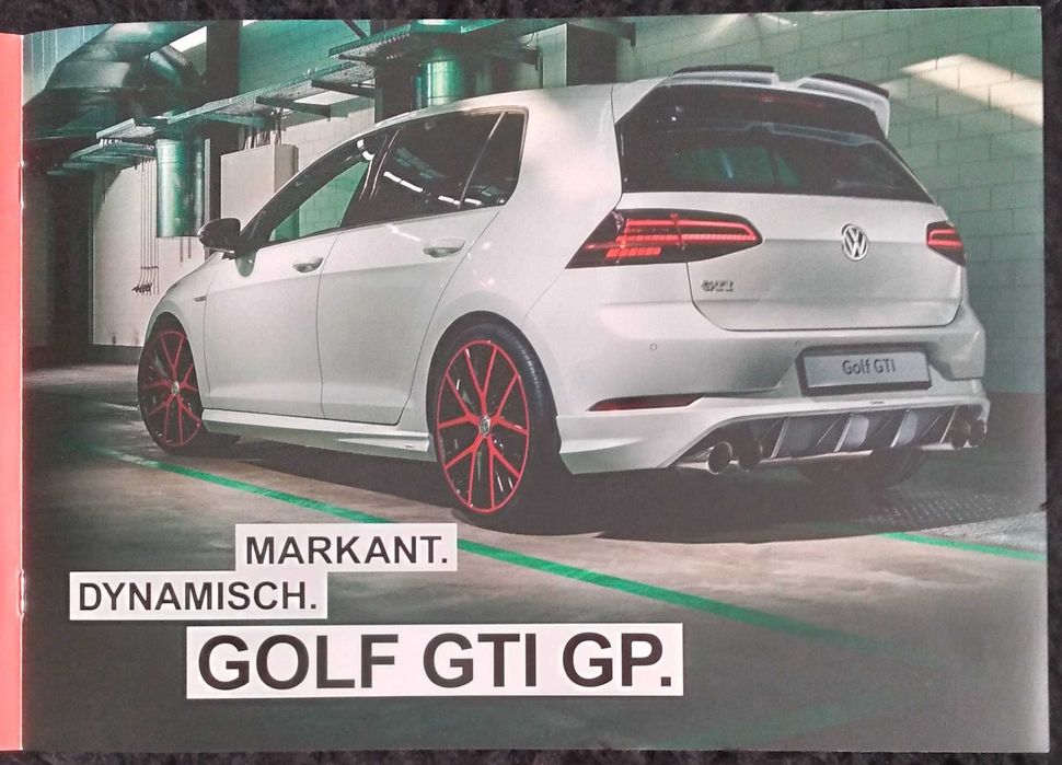 Prospekt Volkswagen Golf Oettinger rok 2018