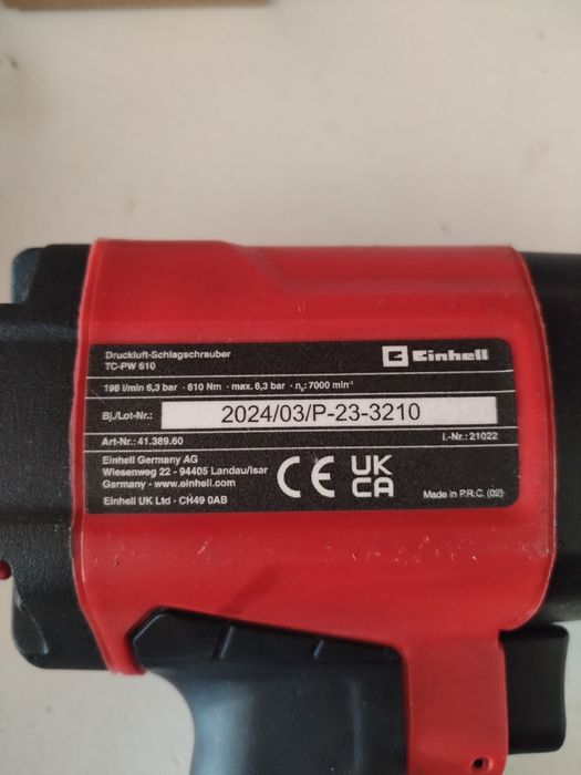 Aparafusadora impacto pneumatica einhell TC-PW 610