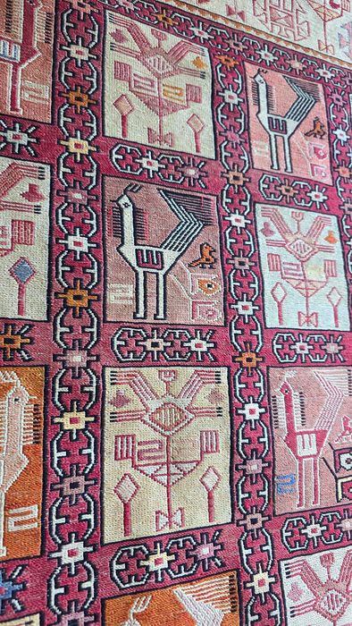 Kilim,sumak.Jedwab naturalny 195/120