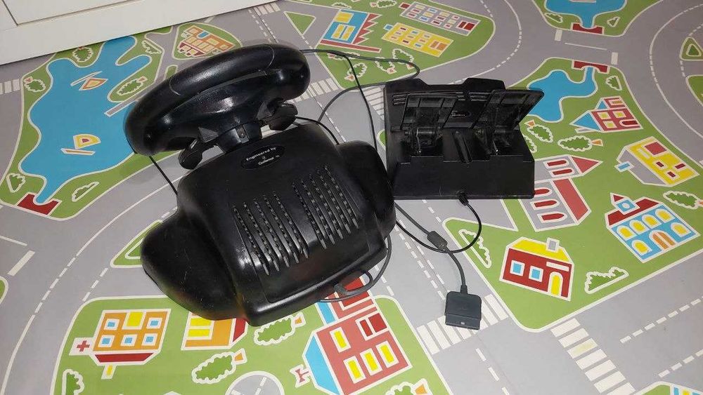 Volante + pedais PS1/PS2 Ferrari da GUILLEMOT