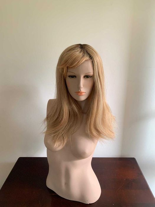 Peruka z włosów naturalnych Hair Lux Model Rita 55 z grzywką