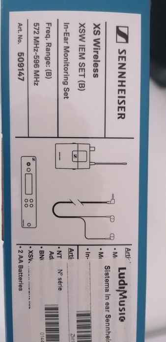 Sennheiser XSW IEM  sistema monição in ear