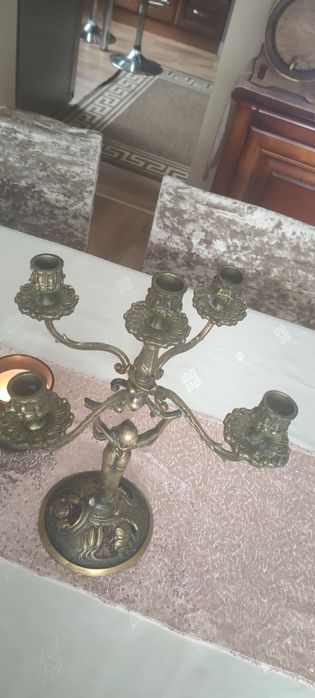 Świecznik mosiężny kobieta figurki cena promocyjna