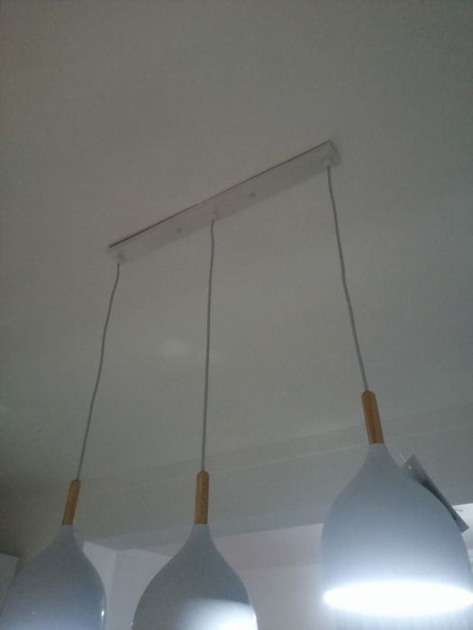 Candeeiro 3 focos novo