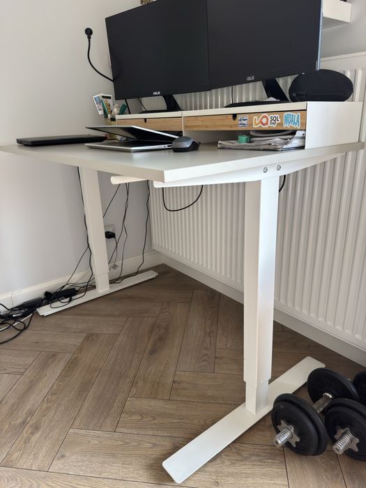 Regulowane biurko 120x70, stan idealny