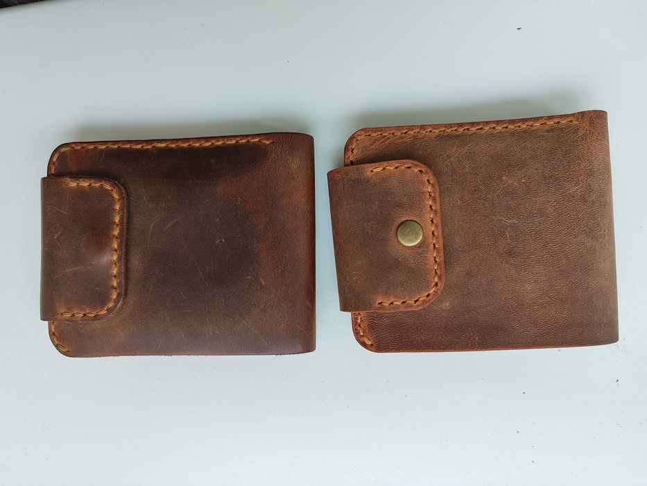 Брутальний чоловічий шкіряний гаманець з шкіри.Кожаный кошелек мужской