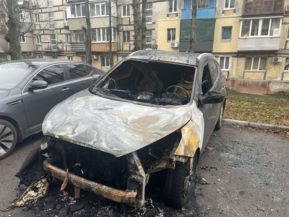 Авто після пожежі хюндай іх35 hyundаi