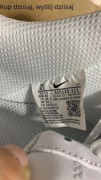 NIKEAF1White EU.45