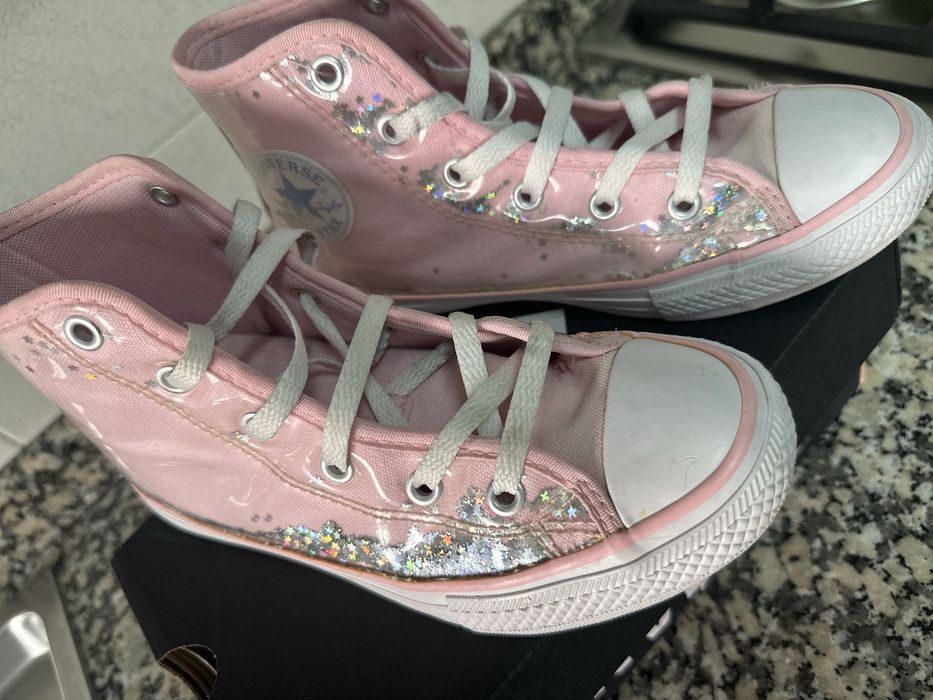 All Star Converse rosa e glitter - Tamanho 33