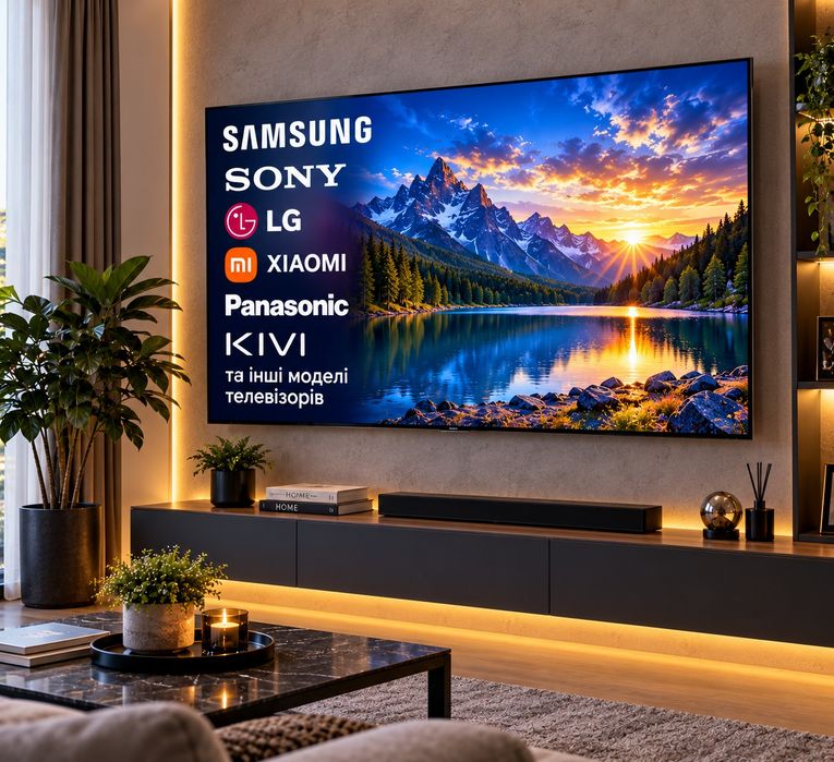 Ремонт телевизоров Samsung, LG, Sony Kivi, Hisense та інших