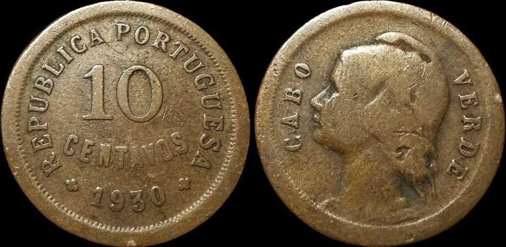 10 Centavos - 1930 - Cabo Verde