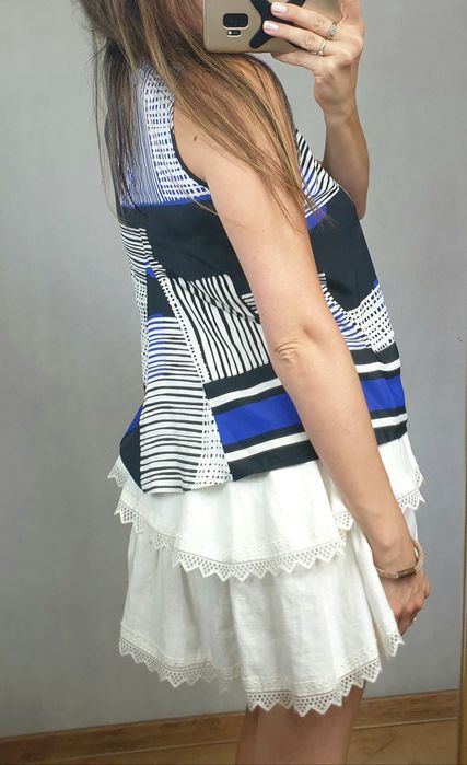 Top pod szyje, wzory, boho S, next