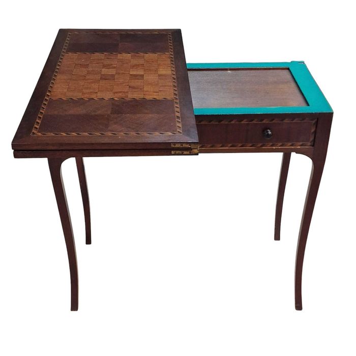 Mesa de Jogo Multifunções com Tabuleiro de Xadrez Embutido