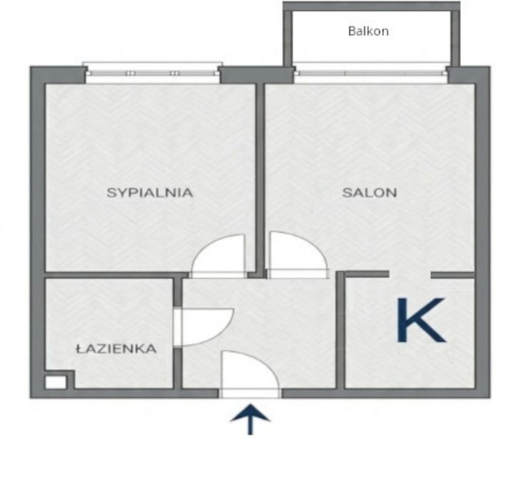 2 pokoje z potencjałem(32,8 m2)