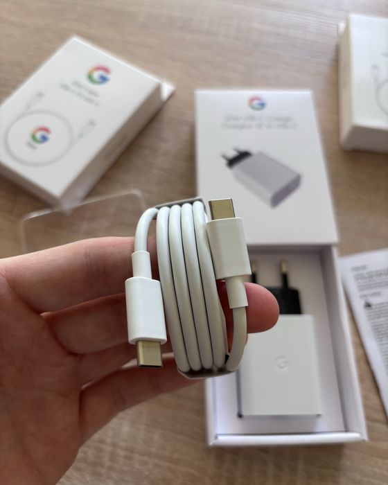 Швидка 30W оригінальна зарядка google кабель і блок для гугл піксель