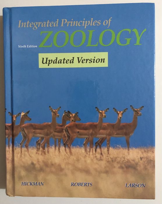 Integrated principles of zoology, 9 edition