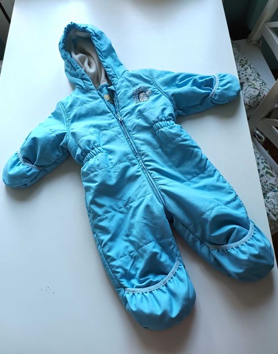 jasnoniebieski wiosenny kombinezon dla chłopca 74cm 6-9mies 68cm