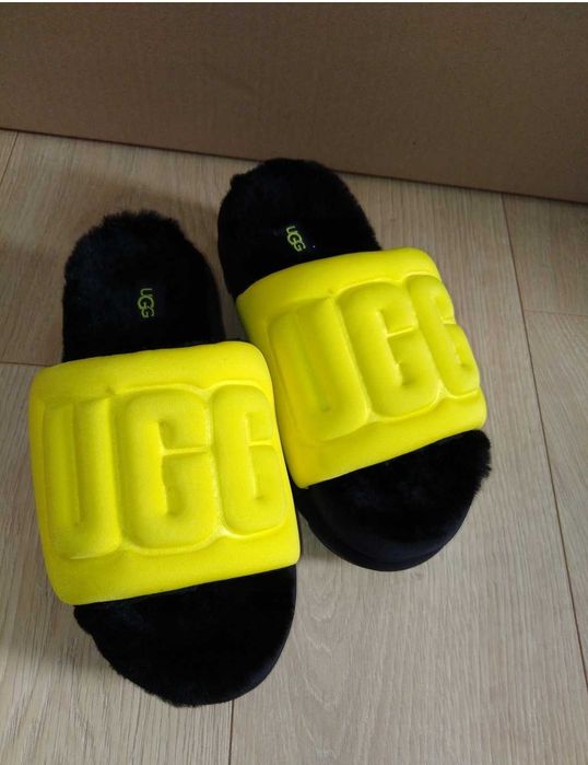 UGG Maxi Graphic Shoes 37/38 Slide Cyblc kapcie oryginał celeb new