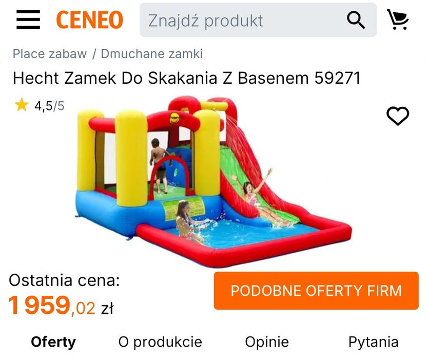 Dmuchany zamek dla dzieci