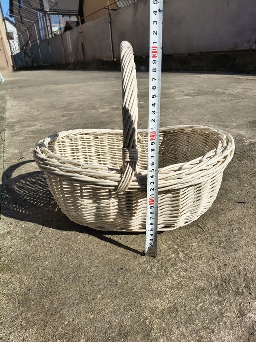 Плетений великодній кошик з лози  Ручна робота  Натуральна лоза