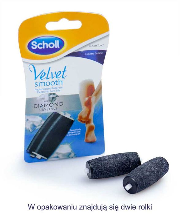 ROLKI głowice 2 sztuki DO PILNIKA ELEKTRYCZNEGO SCHOLL gruboziarniste