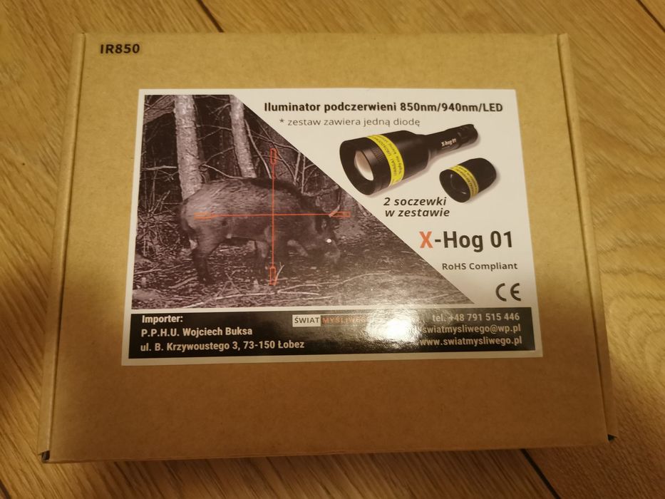Iluminator oświetlacz 850nm podczerwieni laser X-hog 01