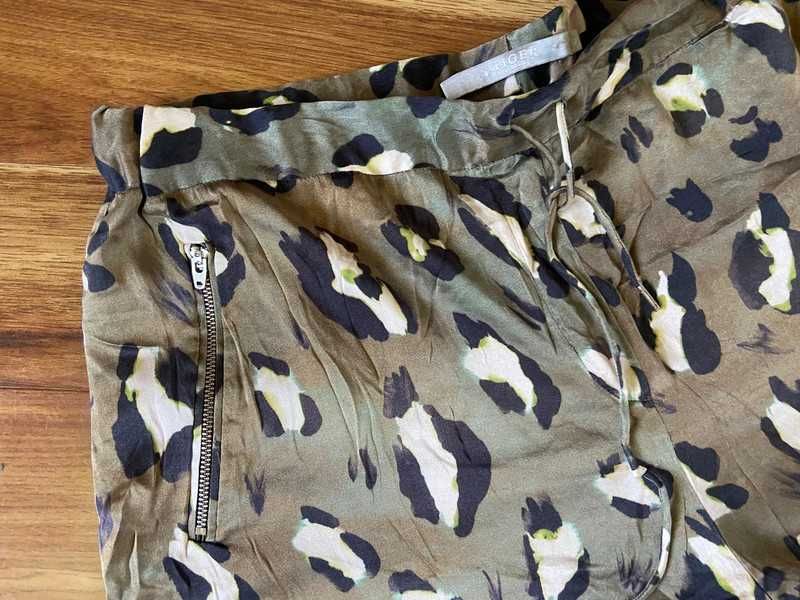 szorty xl 42 40 spodenki pantera animal jedwab silk jakosc