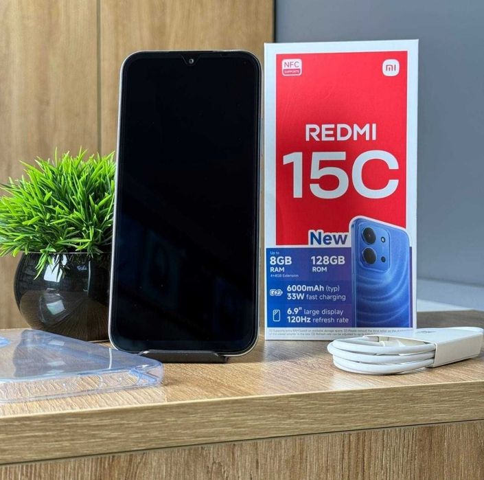 НОВИЙ Телефон Xiaomi Redmi 15C 4/128Gb NFC Green