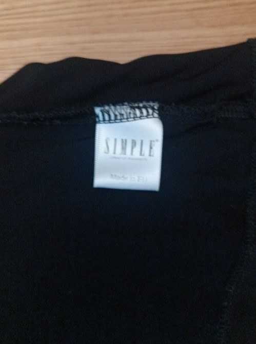 Elegancka czarna bluzka - Simple - XS