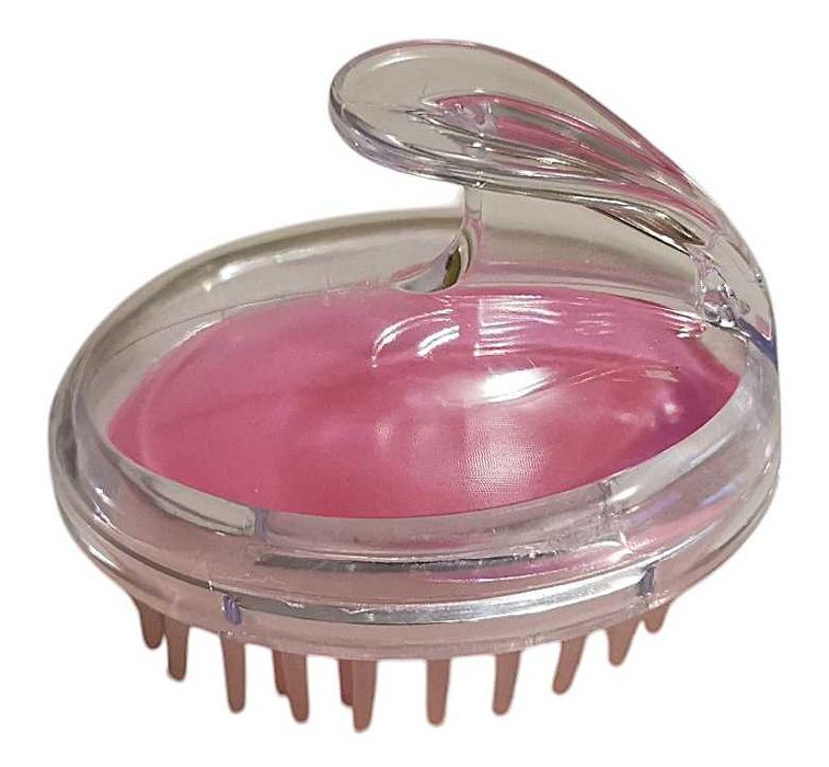 Szczotka do mycia włosów z dozownikiem na szampon funkcja masażu