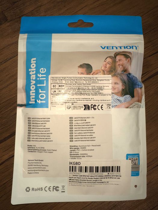 Cabo de rede Ethernet CAT8 - 0.5m