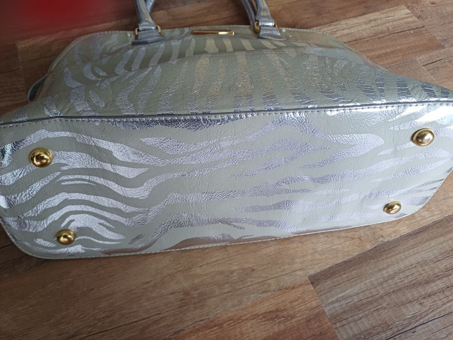 Torebka Paul's boutique złoto srebrna pantera shoperka kuferek nowa