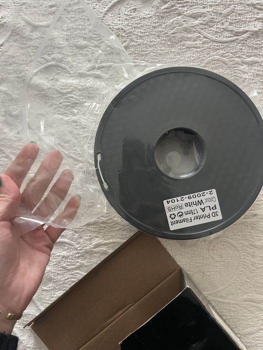 Ender rolo de plastuco branco para impressora 3D