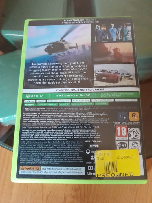 GTA 5 z Mapa .Stan BD.X box 360