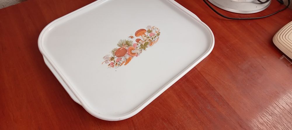 Продам керамічний поднос підставка під самовар 34х30 см