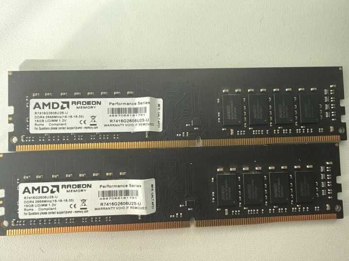 ОЗП ОЗУ AMD Radeon DDR4-2666 16384MB PC4-21300 (R7416G2606U2S-U)