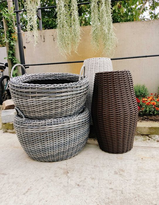 Кашпо зі штучного ротангу, кошик для парасольки