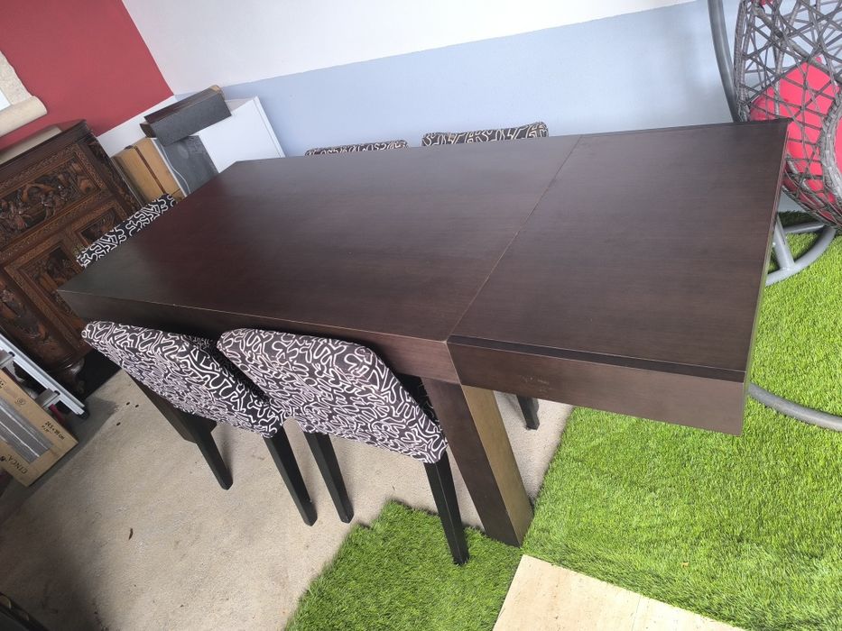 Mesa Madeira maciça extensível