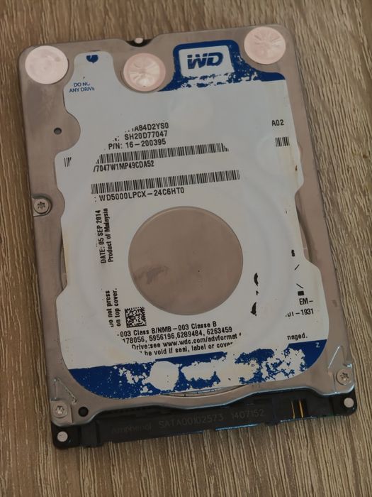 Western digital WD blue 500 gb HDD 2.5