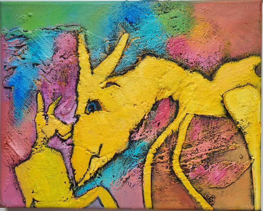 Obraz olejny 24x30 gruba faktura farby RÓŻNE