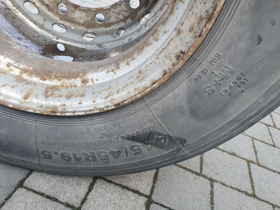 Kolo zapasowe tir 445/45 r 19.5 z koszem