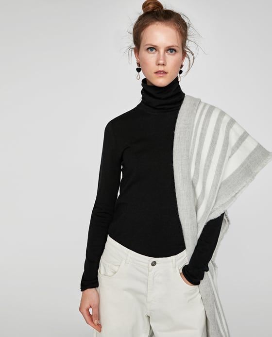 Akrylowa apaszka w paski Nowa z metką