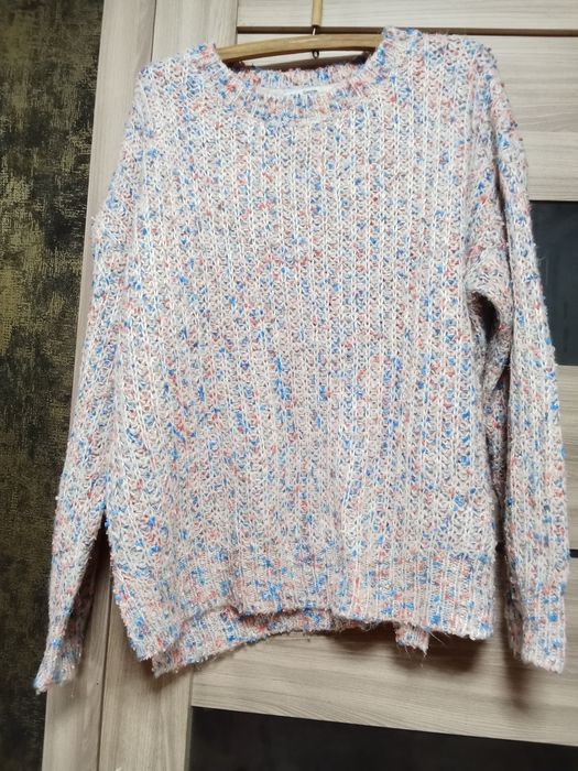 Теплий светр 50 - 52 р / в'язаний светр батал