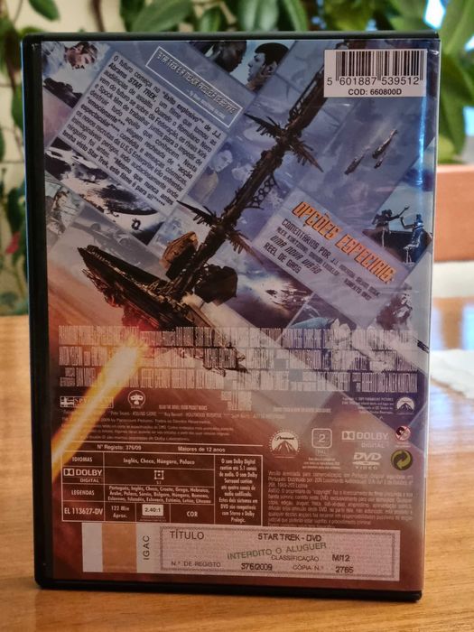 Vendo 2 Filmes Sci-Fi: DVD STAR TREK + Duplo DVD Planeta dos Macacos!