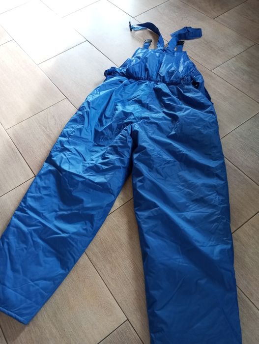 Spodnie ocieplane na szelkach XXL