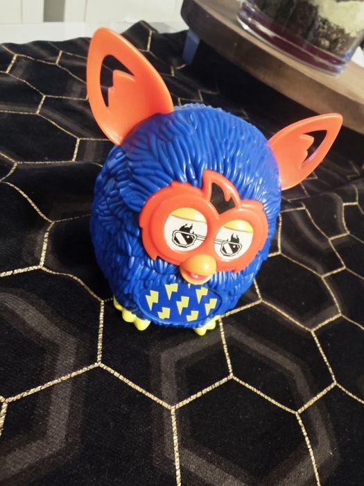 Furby Boom Hasbro Niebieski w Żółte Błyskawice McDonald's 2013