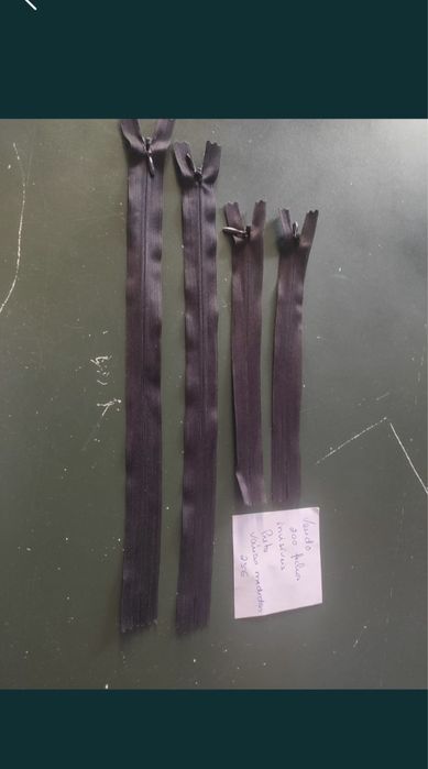 Fechos invisíveis para roupa - 200 unidades